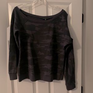 Sanctuary off shoulder asymmetrical sweatshirt size S